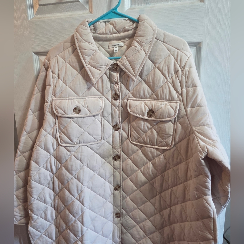 Maurices Quilted Puffer Jacket - Cream